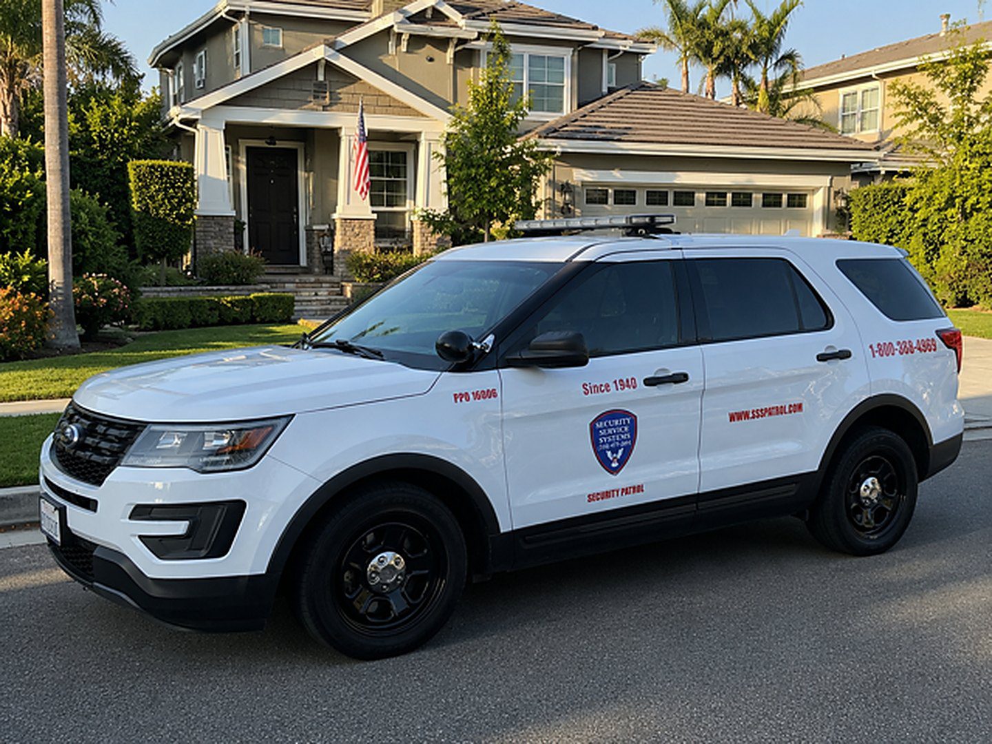 Patrol infront of House
