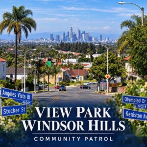 Windsor Hills – View Park – View Heights neighborhood streets served by Security Service Systems community patrol